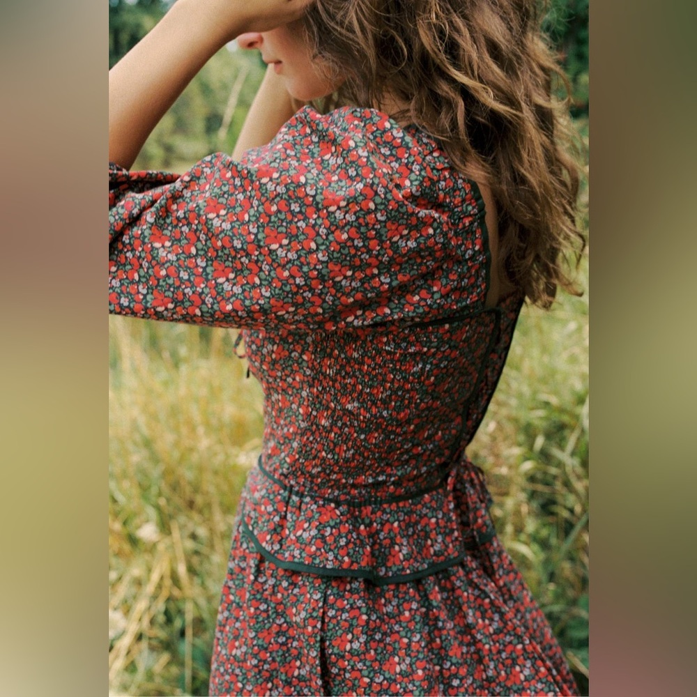 Christy Dawn The Narcissa Dress in Evergreen Apple Harvest - Picture 11 of 15